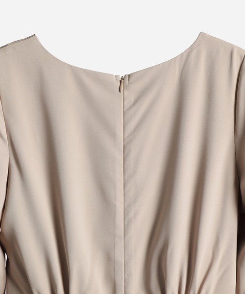 「DRESS PLUS」 長袖ワンピース M チャコール レディース_画像6