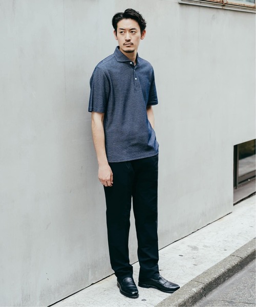 「EDIFICE」 半袖ポロシャツ SMALL ネイビー メンズ_画像5