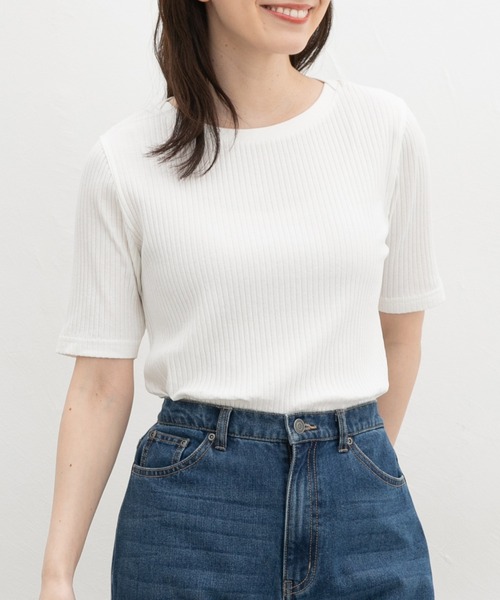 Honeys（ハニーズ） tシャツ 半袖 「UVカット」半袖ボートネックT