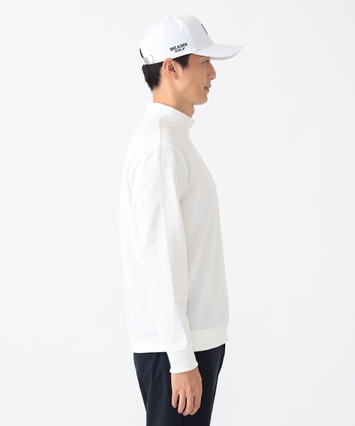 「BEAMS GOLF」 長袖Tシャツ X-LARGE ホワイト メンズの画像