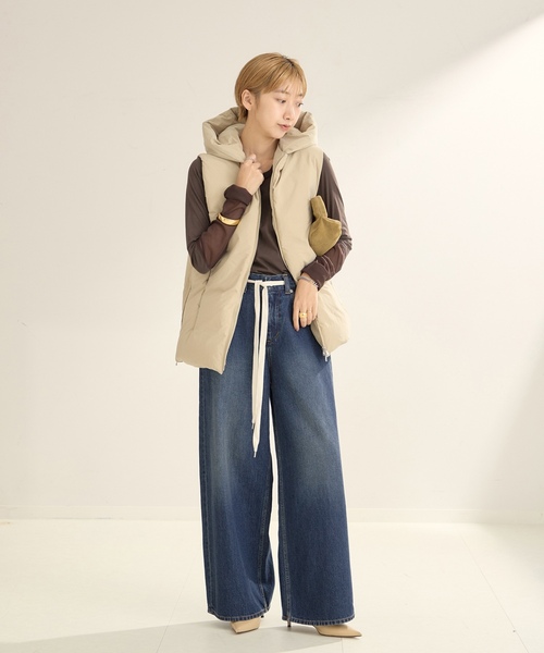 「Plage」 デニムパンツ 36 ブルー レディースの画像