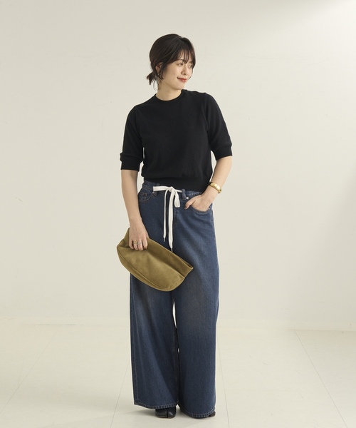 「Plage」 デニムパンツ 36 ブルー レディースの画像