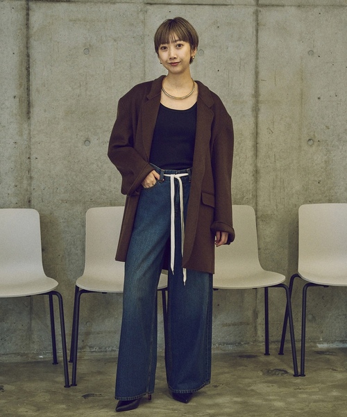 「Plage」 デニムパンツ 36 ブルー レディースの画像