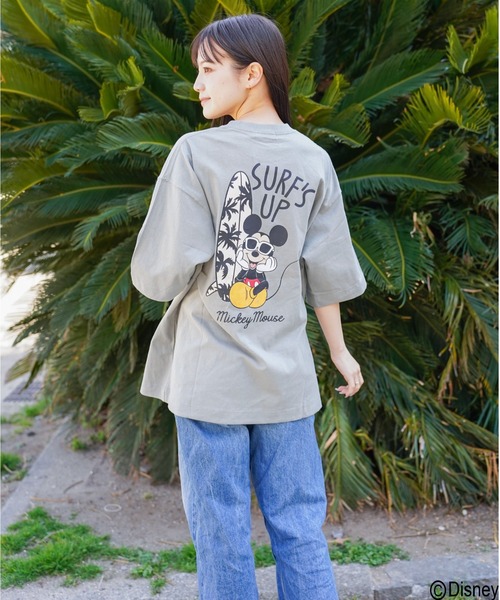 u*5様 ディズニークルーズアドベンチャー長袖Tシャツ ミッキー ミニ ATELANE（アテレーン） tシャツ DISNEY / ディズニー / ミッキーマウス