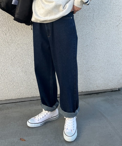 「BROKEN BASE」 デニムパンツ LARGE ブルー メンズ_画像8
