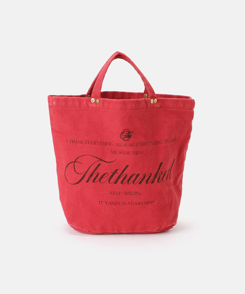Deuxieme Classe ロゴ入り赤キャンバストートバッグ Logo bag small 2 
