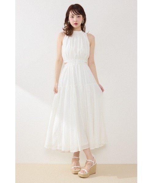 ワンピース 夏 「AKB48 伊藤百花さん着用・女神ワンピース」ホルターネックギャザーフレアワンピース 夏服 | rienda | 07