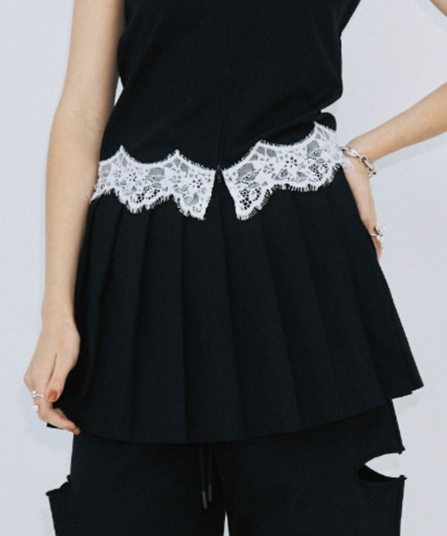 JOSE MOON ブラック プリーツミニスカート JOSE MOON（ジョゼムーン） スカート PLEATS MINI SKIRT/プリーツミニ