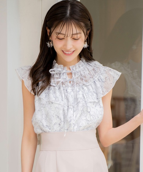 「NOELA」 ノースリーブブラウス フリー グレー レディース_画像2
