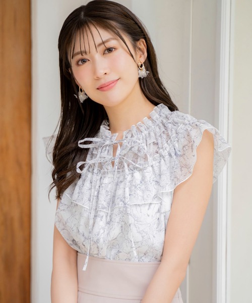 「NOELA」 ノースリーブブラウス フリー グレー レディース_画像3