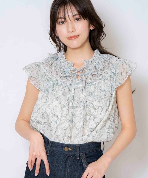 「NOELA」 ノースリーブブラウス フリー グレー レディース_画像6