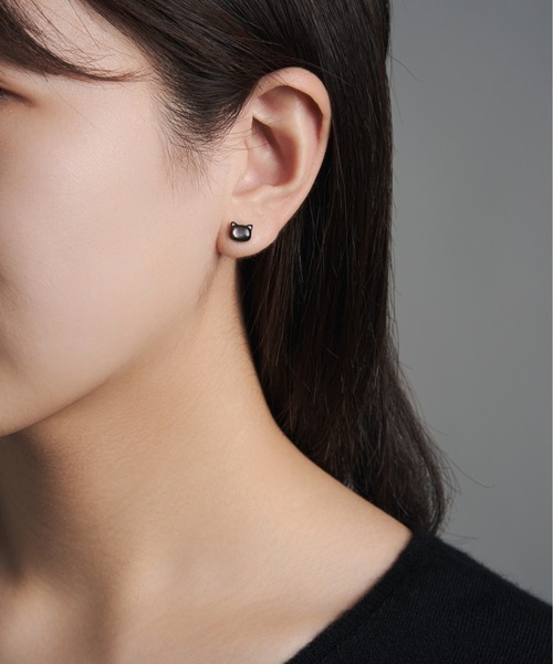 「Jewel closet by L&Co.」 ピアス(両耳用) FREE ブラック レディース_画像4