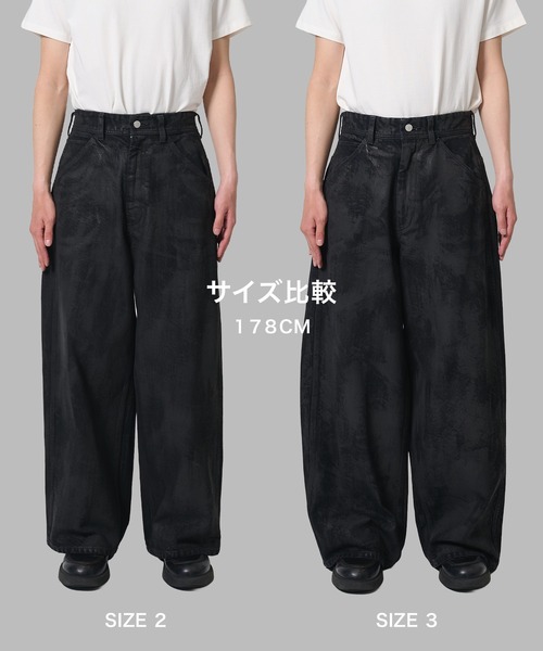 ジーンズ 別注Black Denim Back Adjust PT/hand Painted メンズの画像