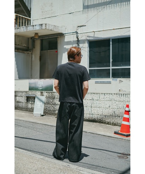 ジーンズ 別注Black Denim Back Adjust PT/hand Painted メンズの画像