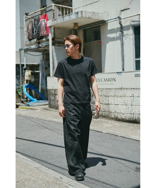 ジーンズ 別注Black Denim Back Adjust PT/hand Painted メンズの画像