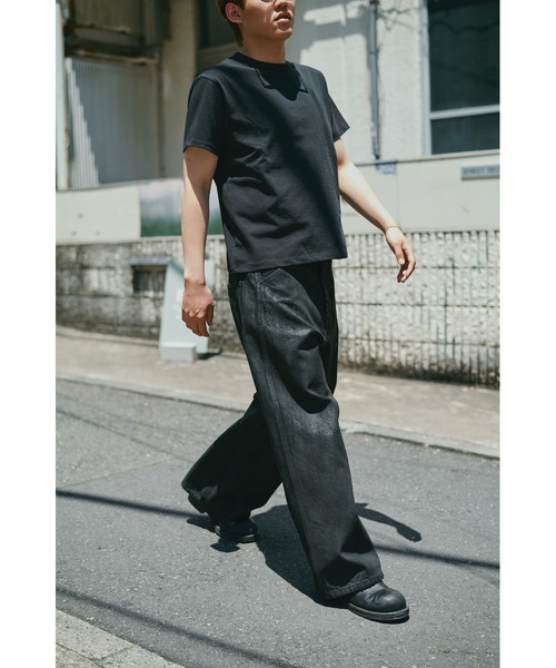 ジーンズ 別注Black Denim Back Adjust PT/hand Painted メンズの画像