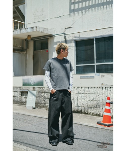 ジーンズ 別注Black Denim Back Adjust PT/hand Painted メンズの画像