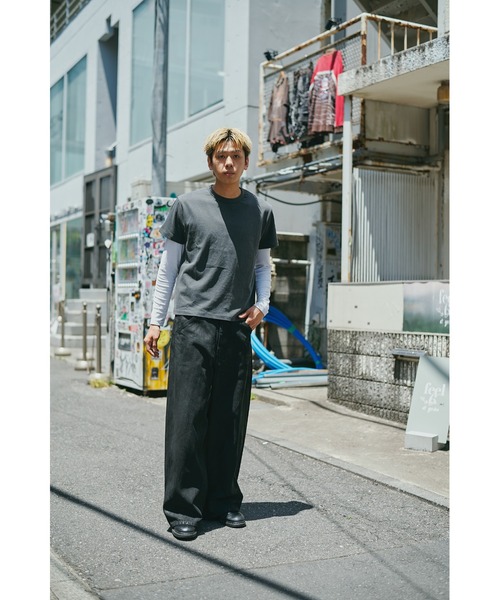 ジーンズ 別注Black Denim Back Adjust PT/hand Painted メンズの画像