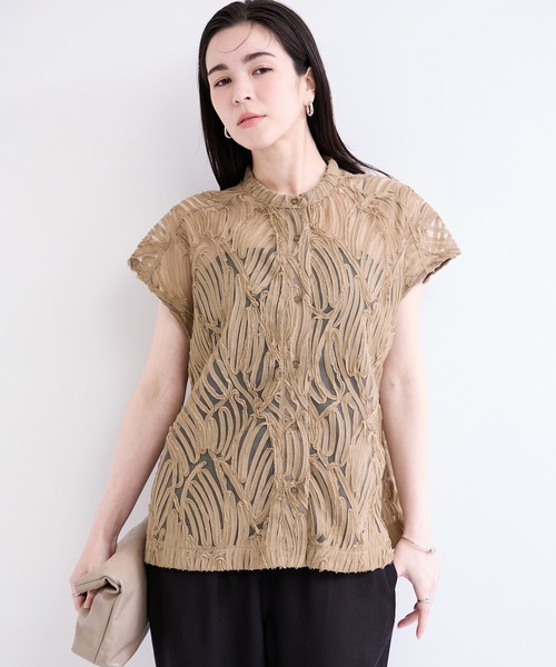 le cercle ADAM ET ROPE' ブラウス シャツ バテンレースブラウス