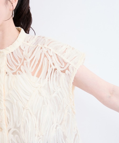 le cercle ADAM ET ROPE' ブラウス シャツ バテンレースブラウス