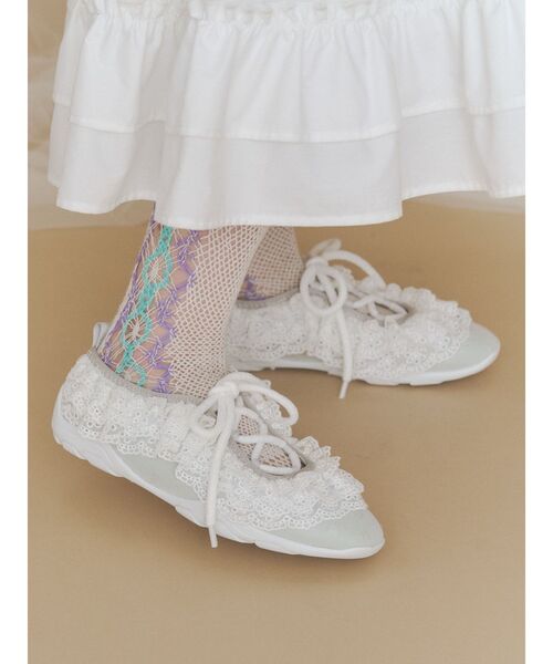 merry jenny（メリージェニー） スニーカー Frill Ballet Sneakers