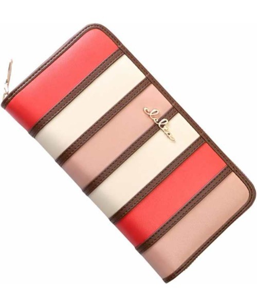 Clelia 財布 マルチカラーラウンドファスナー長財布 レディース