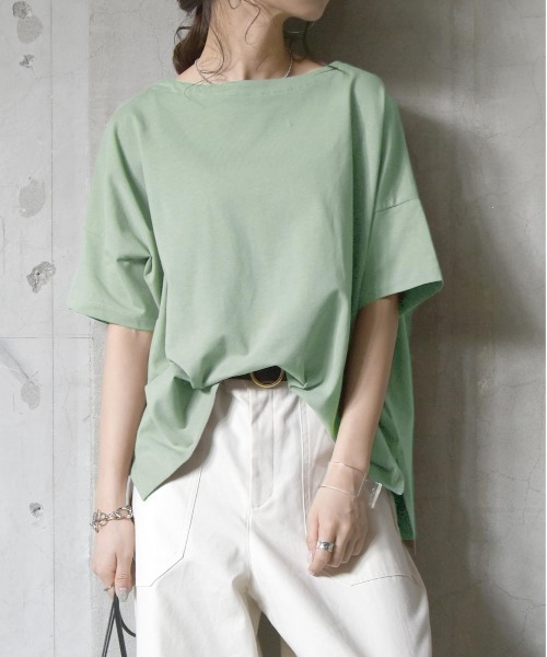 and it_（アンドイット） tシャツ もちもちストレッチビッグシルエット