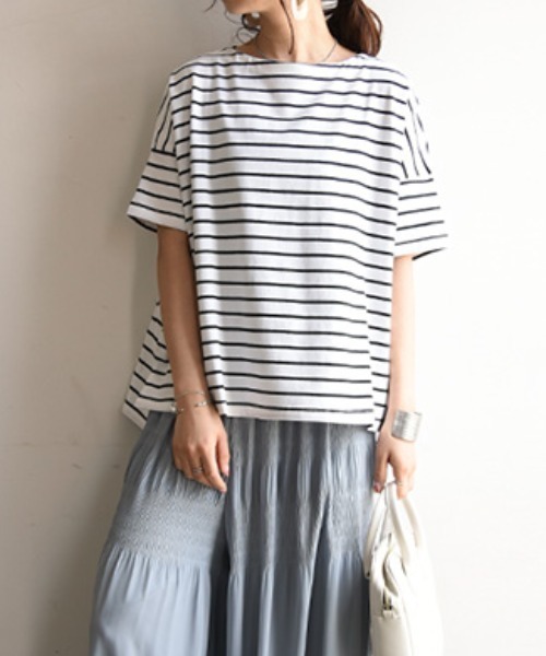 and it_ tシャツ もちもちストレッチビッグシルエットカットソー