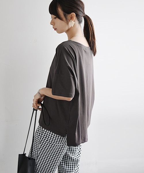 and it_ tシャツ もちもちストレッチビッグシルエットカットソー