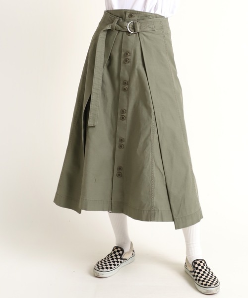 RNA（アールエヌエー） スカート G1009 セミラップロングスカート