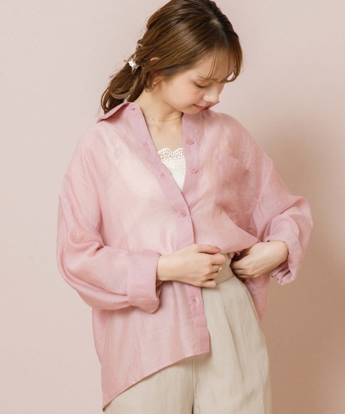 flower バルーンシアーシャツ　今季新品未使用 flower シャツ ブラウス バルーンシアーシャツ2 : ZOZOTOWN Yahoo!店
