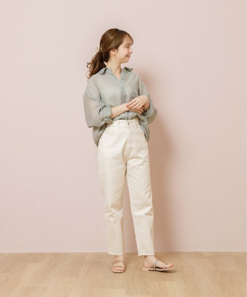 flower バルーンシアーシャツ　今季新品未使用 flower シャツ ブラウス バルーンシアーシャツ2 : ZOZOTOWN Yahoo!店
