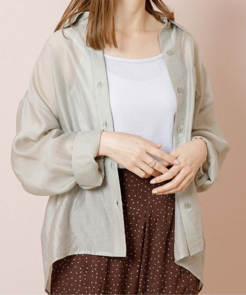 flower シャツ ブラウス バルーンシアーシャツ2 : ZOZOTOWN Yahoo!店