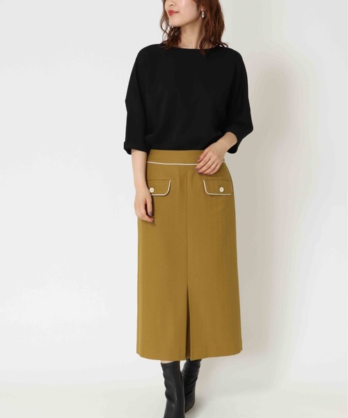 定番人気 スカート ヘリンボーン・パイピング×ボックスプリーツタイトスカート ZOZOTOWN PayPayモール店 - 通販 - PayPayモール 特価好評