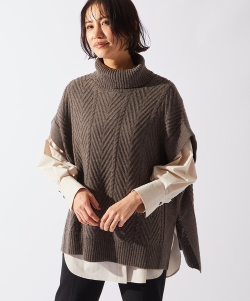 オンライン ニット 通販 Paypayモール ポンチョ風ニット 手洗い可能 Zozotown Paypayモール店