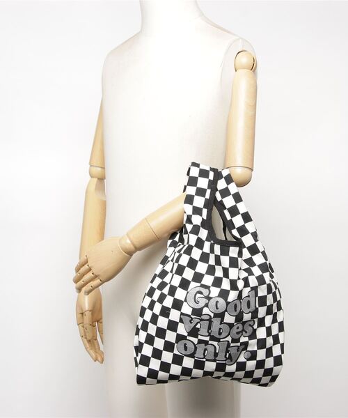 トートバッグ バッグ WEGO/チェッカーロゴマルシェバッグ|ZOZOTOWN PayPayモール店|20