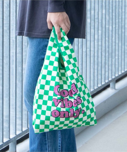 トートバッグ バッグ WEGO/チェッカーロゴマルシェバッグ|ZOZOTOWN PayPayモール店|01