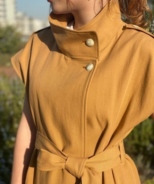 allureville トレンチコート コート MANTECOソフトギャバジレ