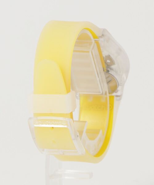 Swatch（スウォッチ） 腕時計 CLEARLY YELLOW STRIPED レディース