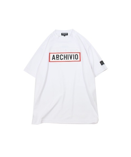 サイズ：50 ARCHIVIO アルチビオ  ハイネック 半袖Tシャツ ロゴ  グレー系 [240101501984] ゴルフウェア メンズ ストスト archivio tシャツ 「MENS」アルチビオゴルフウェア / ハイネック