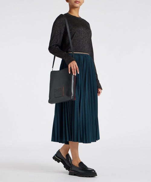 ポールスミス ショルダーバッグ ブランデッドカラーエッジ オールレザー ブラック Paul Smith ショルダーバッグ ブランデッドカラーエッジ