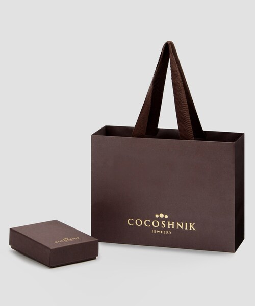 COCOSHNIK K10ウェーブプレートネックレス小　オクタゴンコインモチーフ K10ウェーブプレートオクタゴンシェイプ ネックレス小