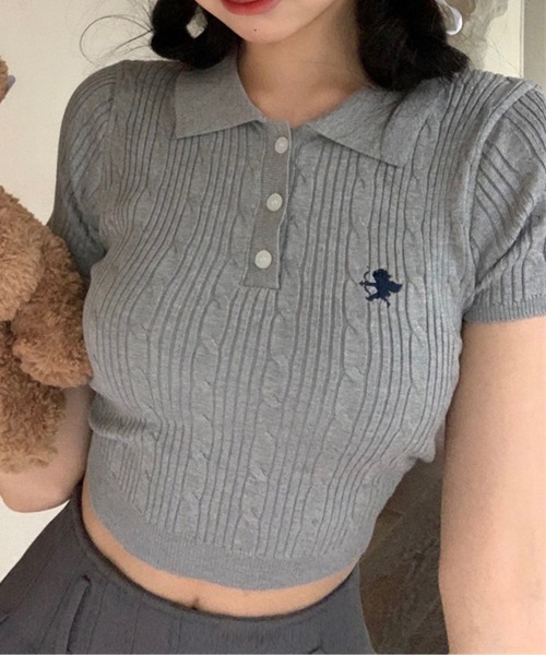 ROOP TOKYO ポロシャツ ポロ KNIT POLO / ニットポロシャツ レディース