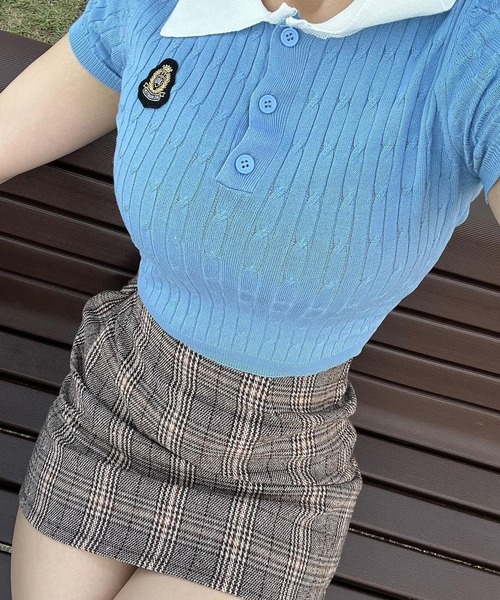 ROOP TOKYO ポロシャツ ポロ KNIT POLO / ニットポロシャツ レディース
