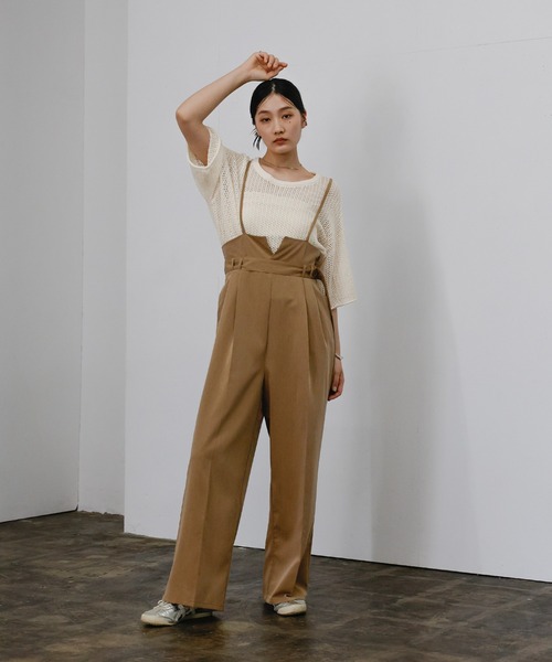 select MOCA ニット セーター リネンタッチメッシュニット