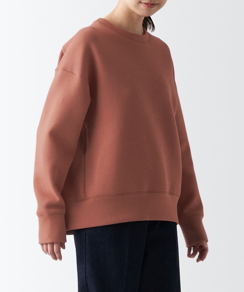 無印良品 tシャツ Tシャツ 二重編みスウェットシャツ レディース