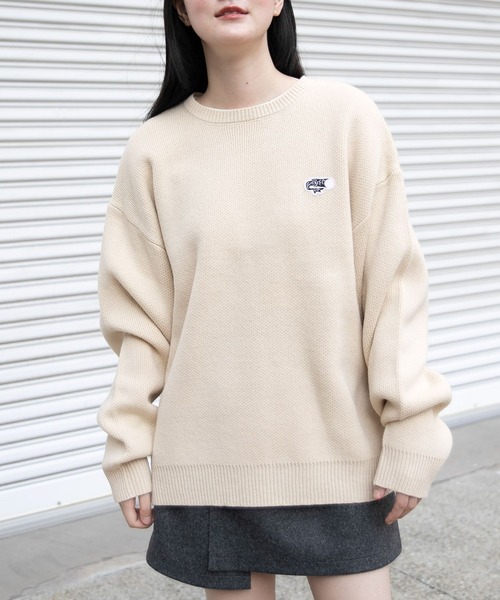 ニット セーター 「UNISEX」ALAND／FISH logoknitCN 2988923 レディース メンズ