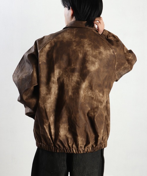 WESTSEA ブルゾン アウター PUレザーオーバーサイズ ジャケット