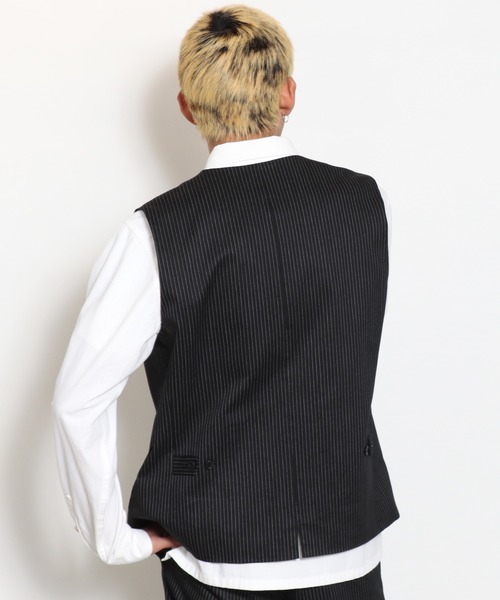 ROTAR ベスト ジレ Work Striped Vest メンズ : ZOZOTOWN Yahoo