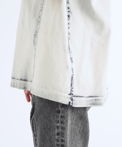 JOHN LAWRENCE SULLIVAN トップス BLEACHED JERSEY SLEEVELESS